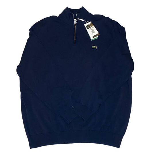 LACOSTE 1/4 ZIP KNITTED SWEATSHIRT