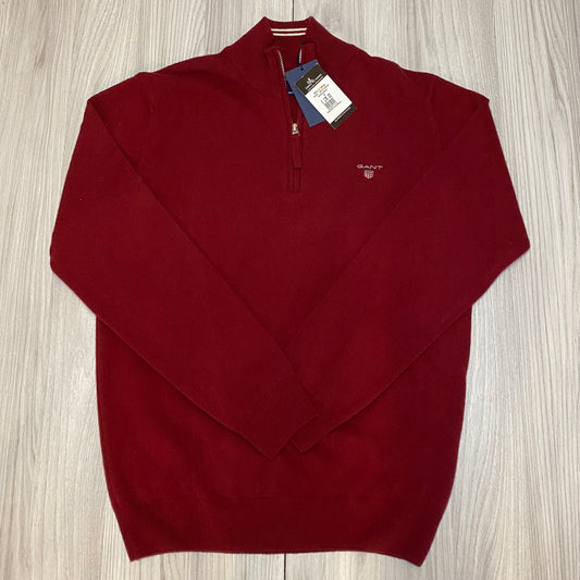 GANT 1/4 ZIP KNITTED SWEATSHIRT