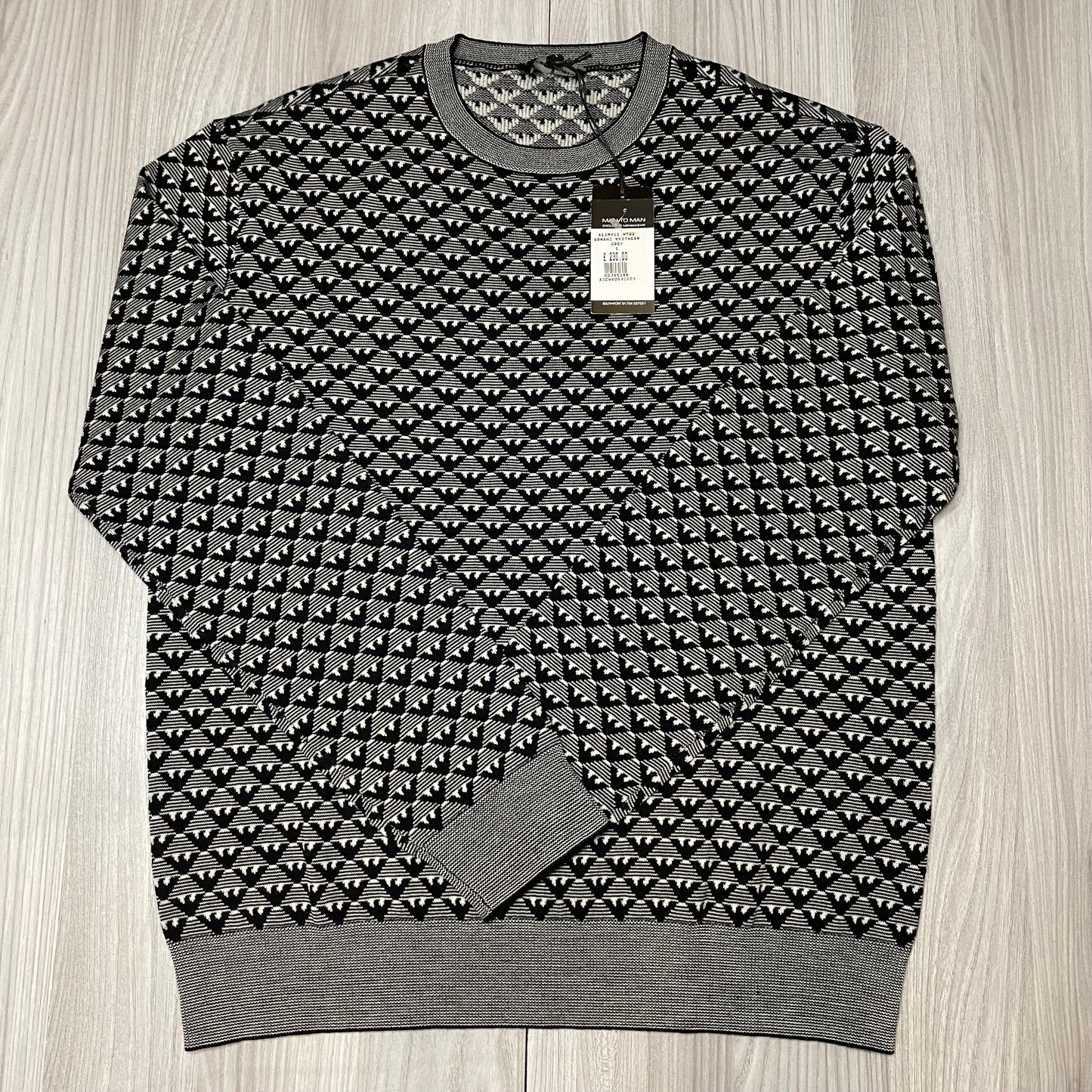 EMPORIO ARMANI KNITTED SWEATSHIRT