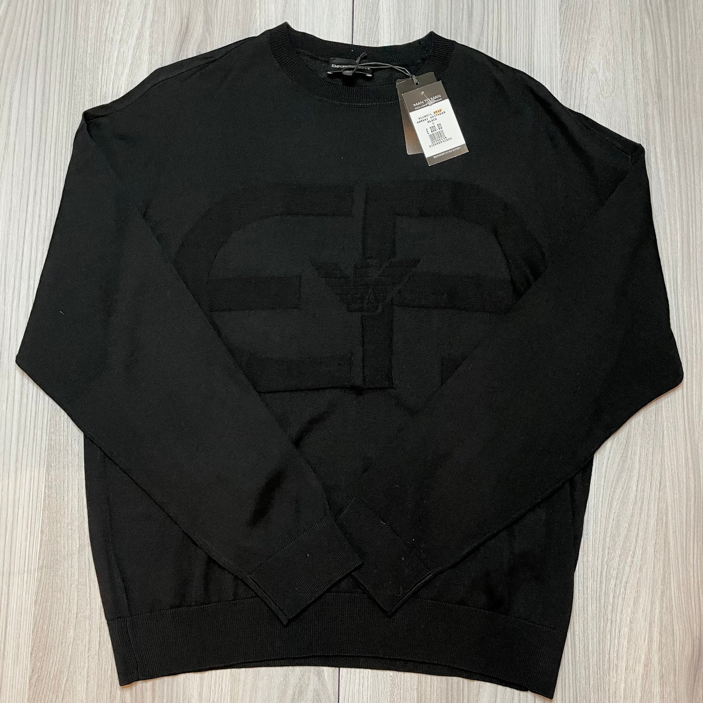 EMPORIO ARMANI CREW NECK KNITTED SWEATSHIRT