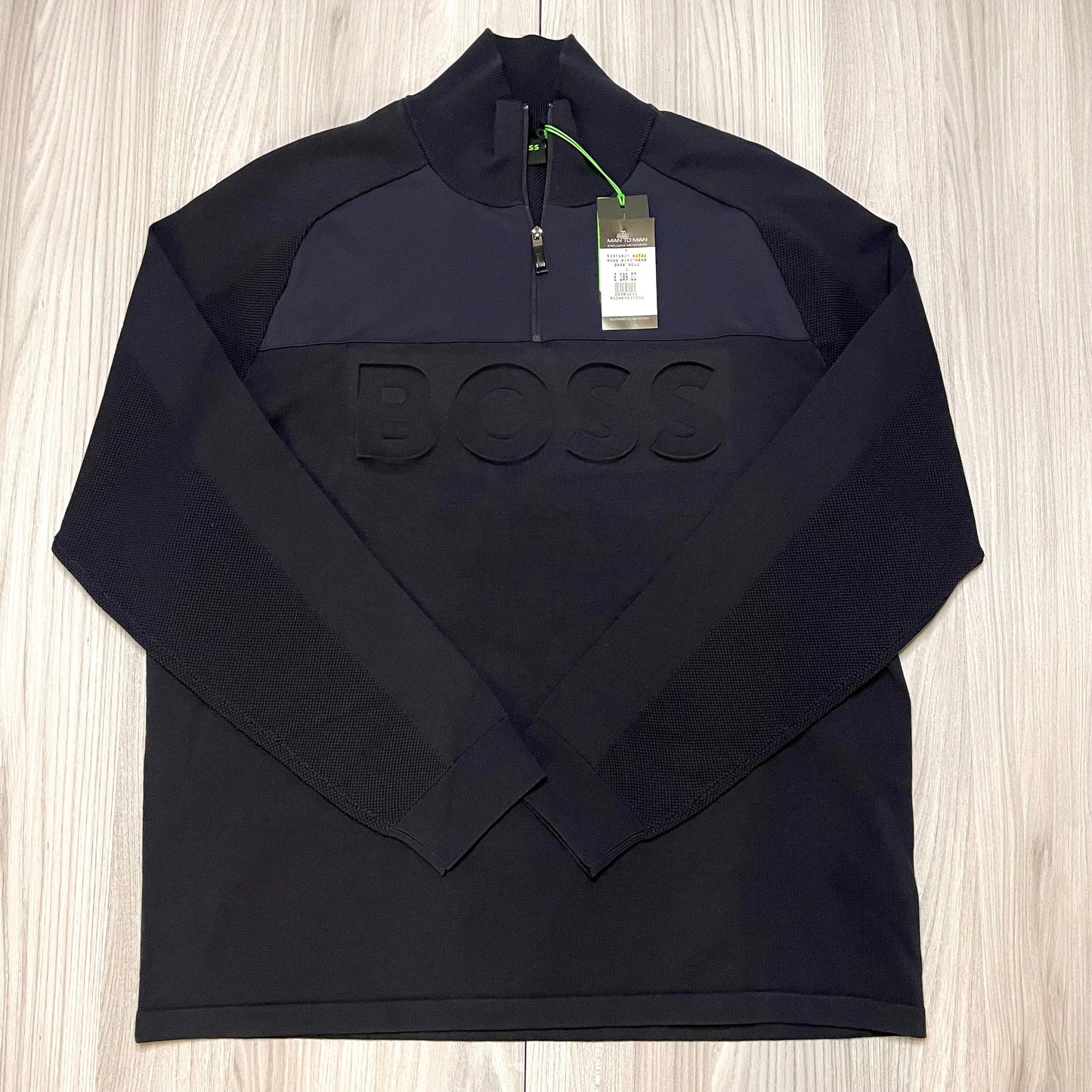 BOSS GREEN 1/4 ZIP SWEATSHIRT