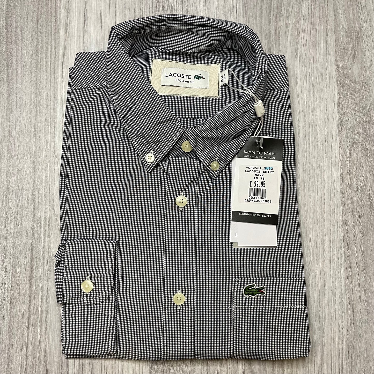 LACOSTE REGULAR FIT LONG SLEEVE SHIRT