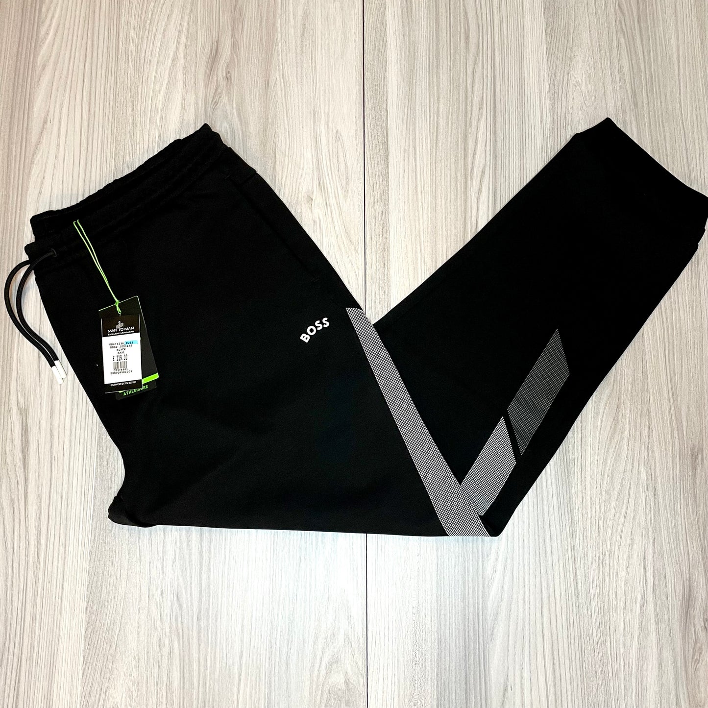 BIG & TALL BOSS GREEN JOGGING BOTTOMS