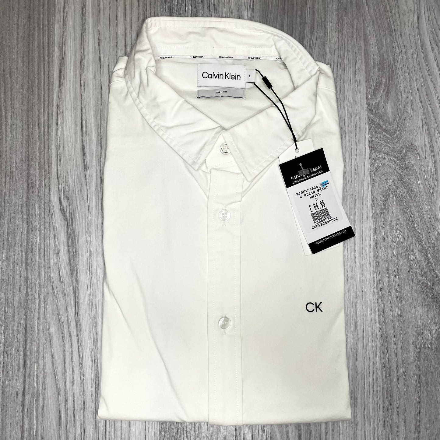 CALVIN KLEIN SLIM FIT LONG SLEEVE SHIRT