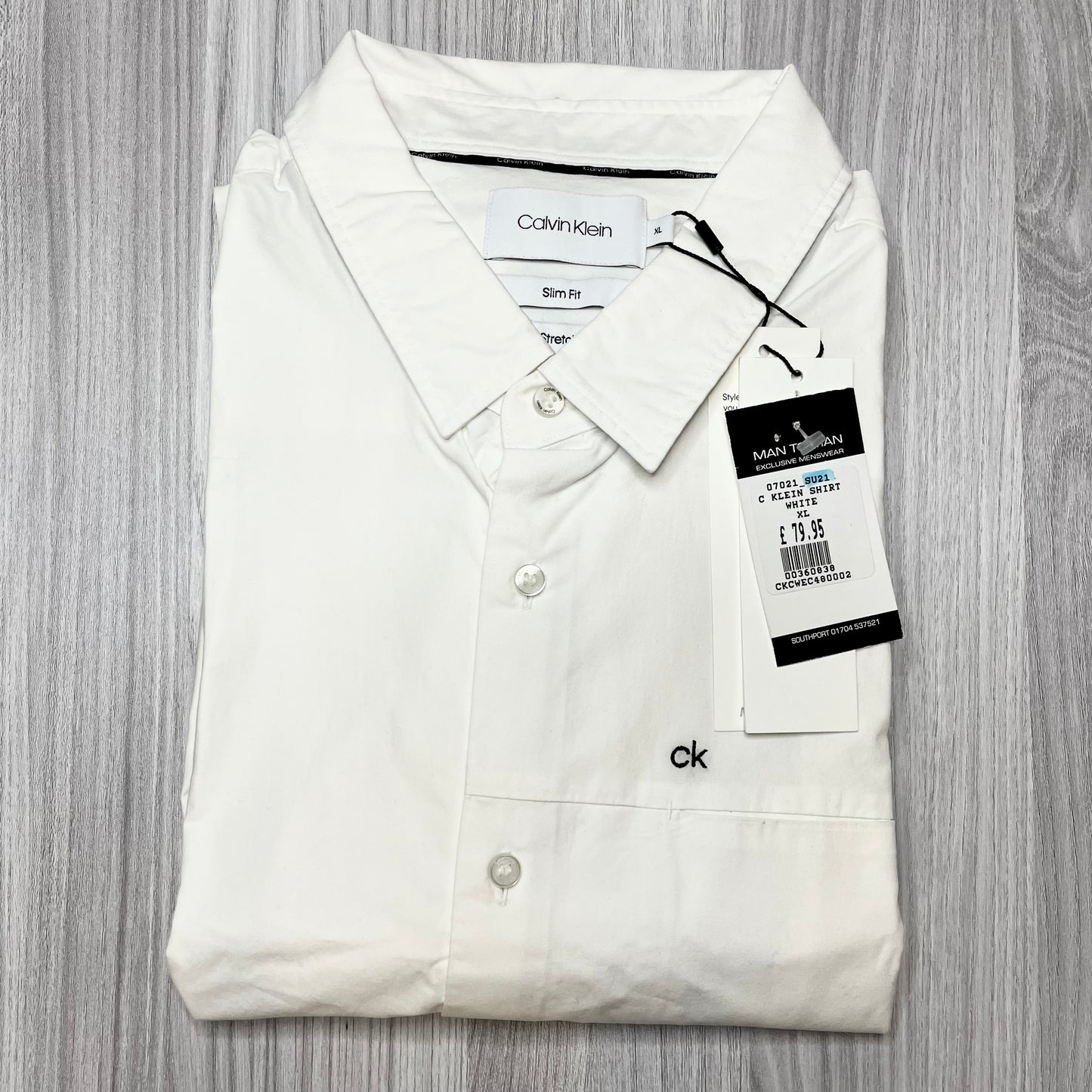 CALVIN KLEIN SLIM FIT LONG SLEEVE SHIRT