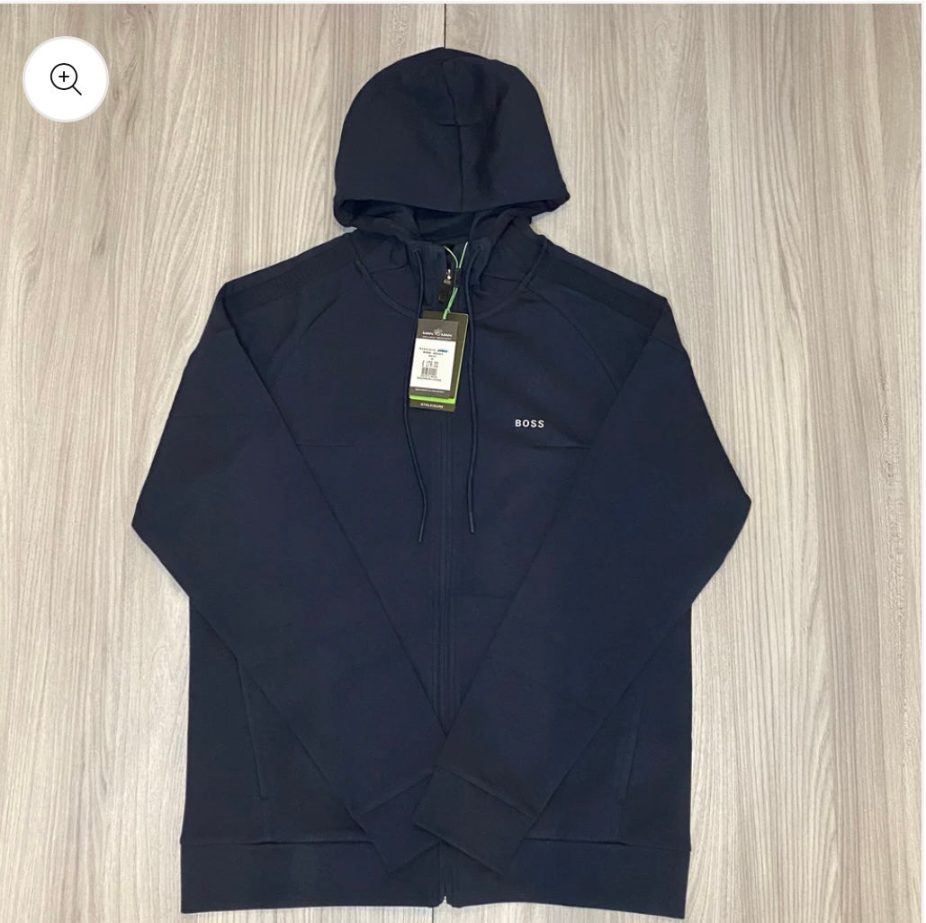 BIG & TALL BOSS GREEN FULL ZIP HOODIE