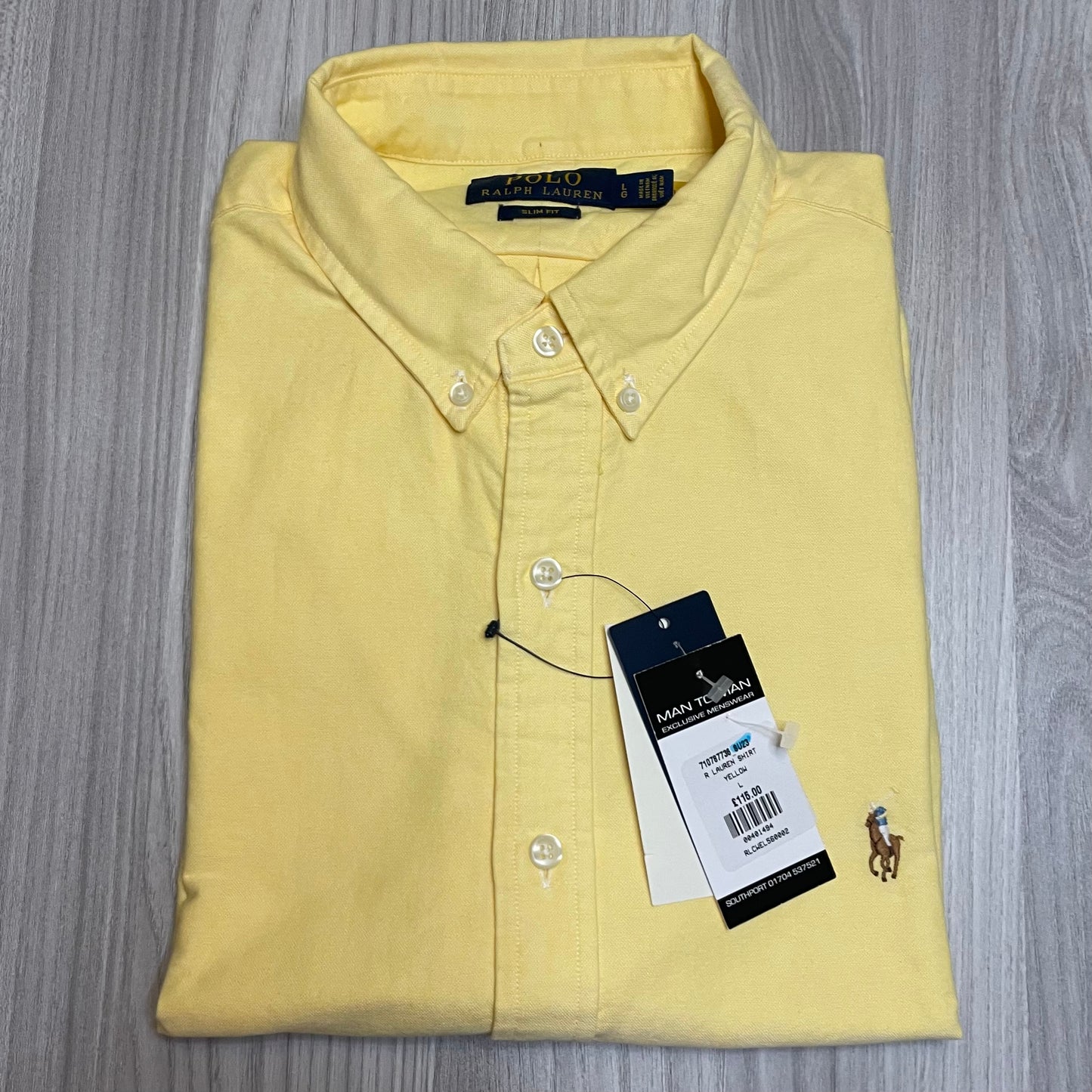 RALPH LAUREN SLIM FIT SHORT SLEEVE SHIRT