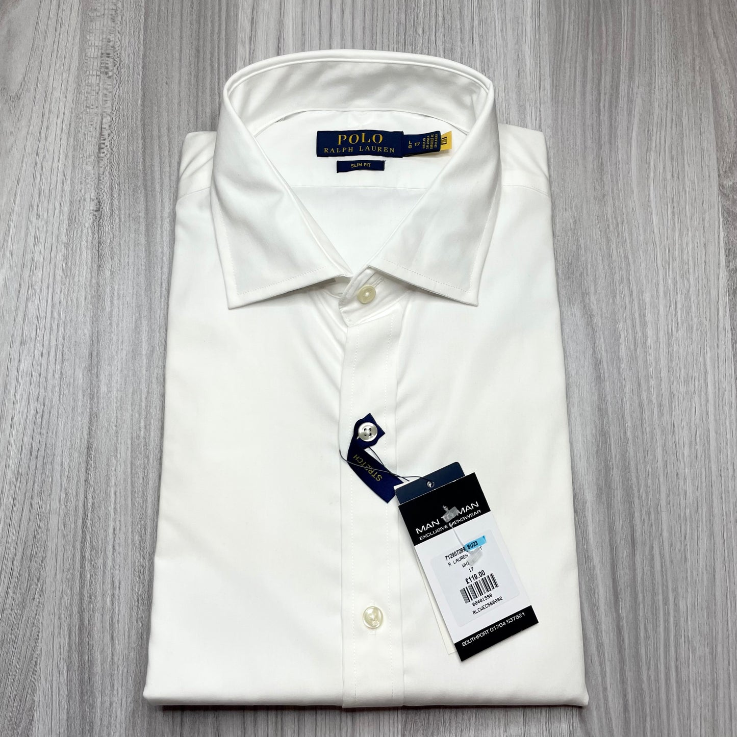 RALPH LAUREN SLIM FIT LONG SLEEVE SHIRT