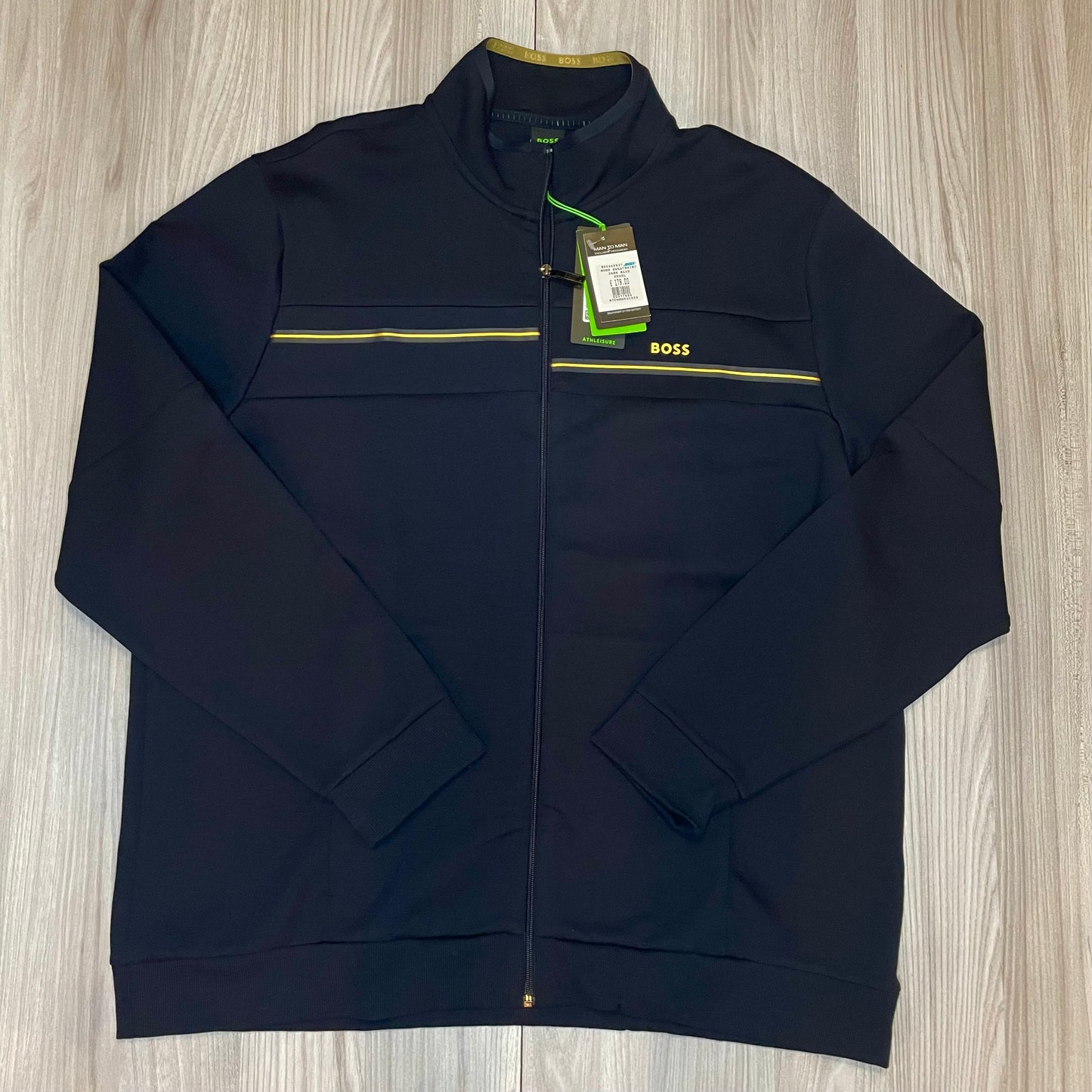 BIG & TALL BOSS GREEN FULL ZIP SWEATSHIRT