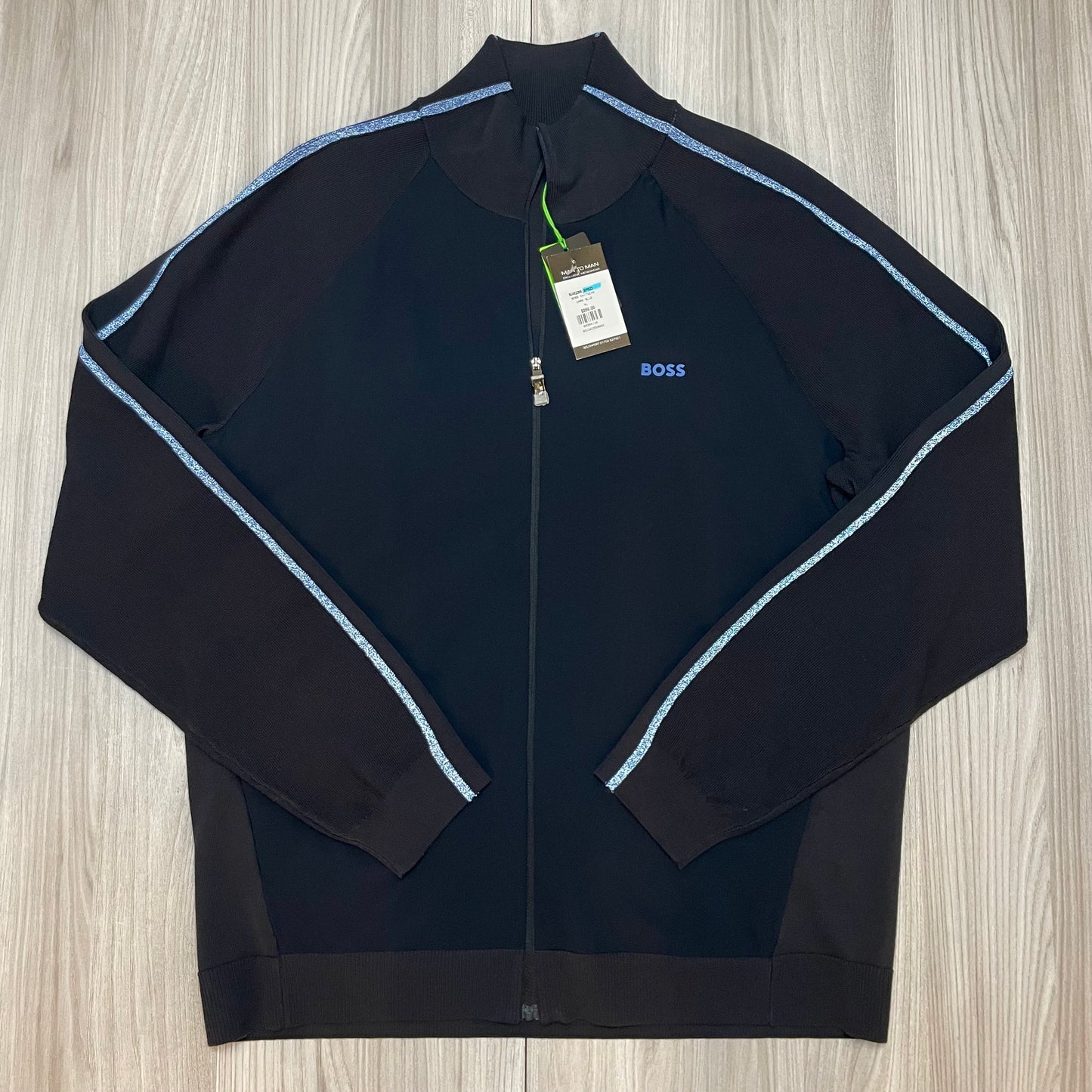 BOSS GREEN FULL ZIP SWEATSHIRT