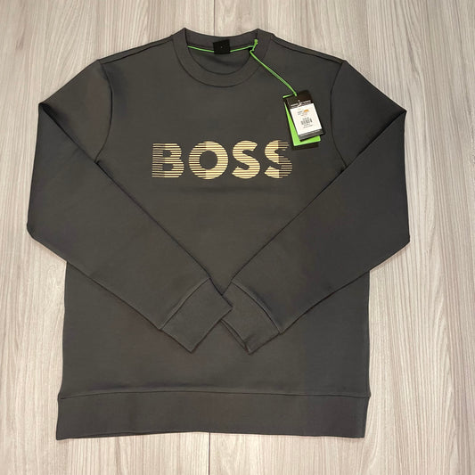 BOSS GREEN CREW NECK SWEATSHIRT